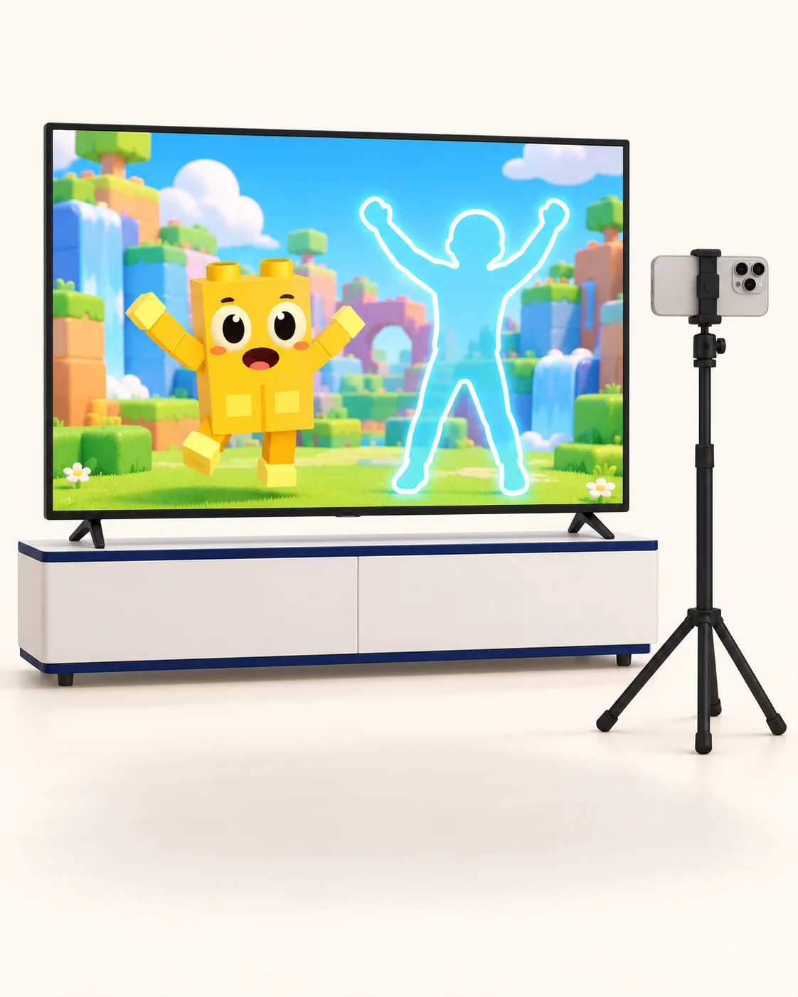Motion game devices and screens