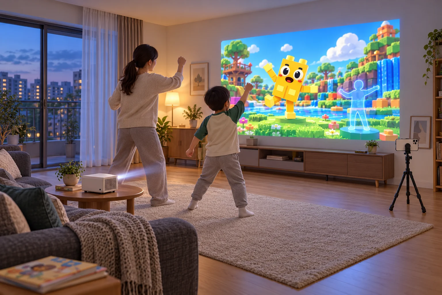 Example setup for playing at home